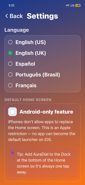 5 languages built in